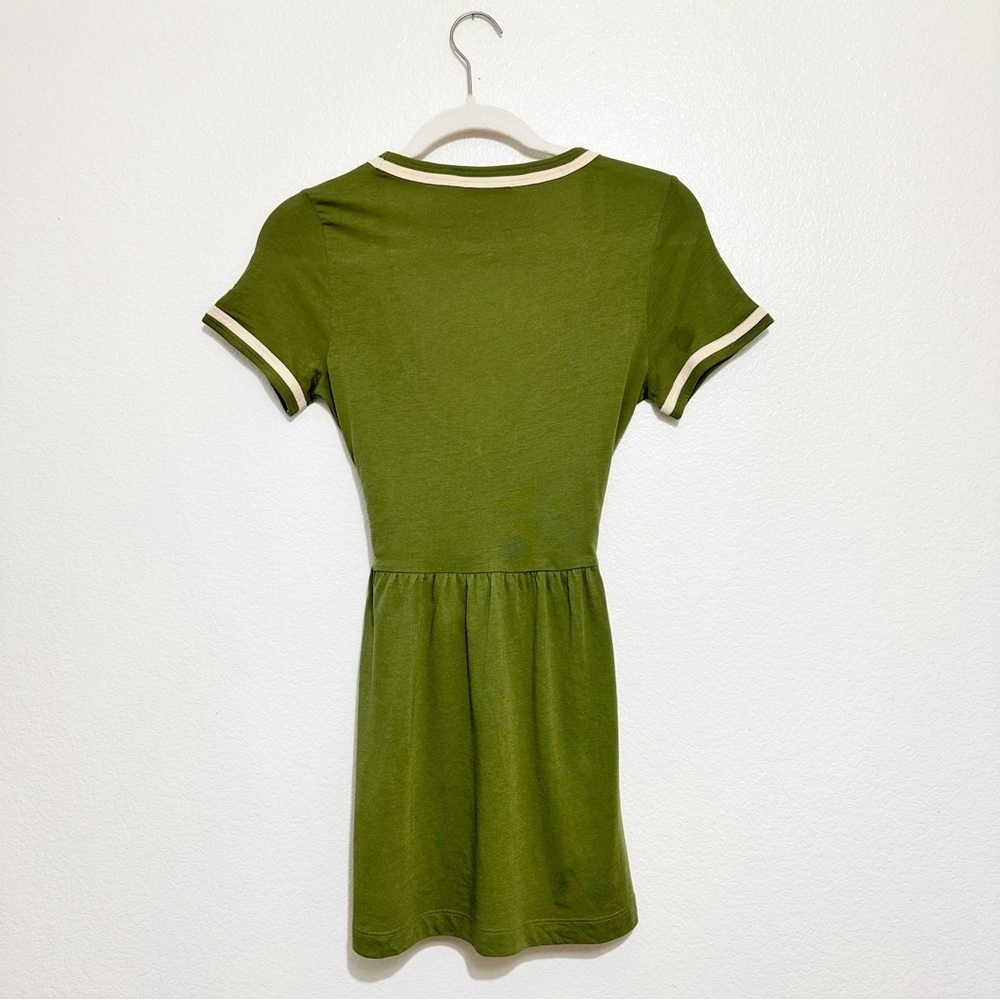 525 America Army Green V-Neck Tunic Top M - Picture 5 of 5